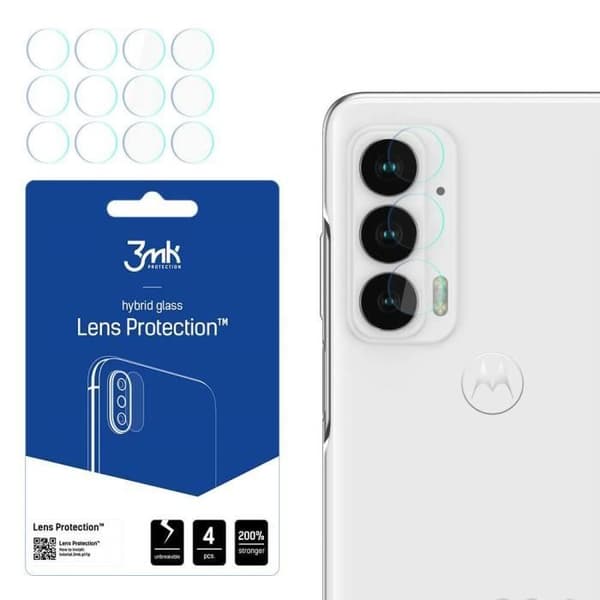 Sats med 4 objektivskydd 3MK Motorola Edge 20 - transparent - TU