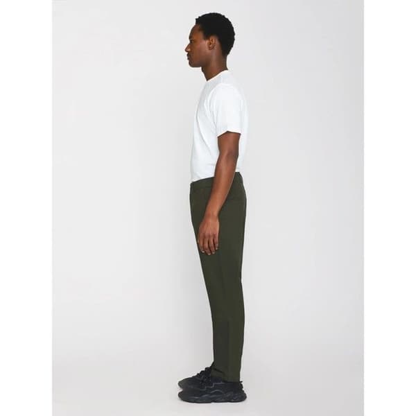 Chino-byxor KnowledgeCotton Apparel Chuck - skogsnatt