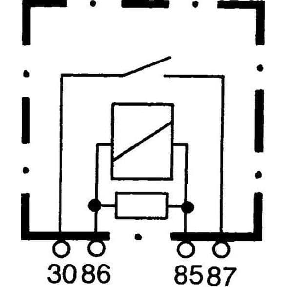 Relä - Hella - 4RA 007 957-001 - 24V - 4 poler - Skydd IP54