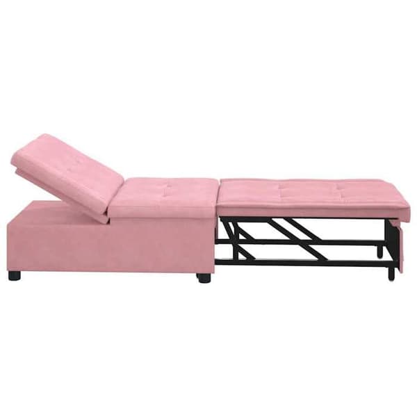 Soffa-säng Rosa 67 x 194 x 38 cm Sammet