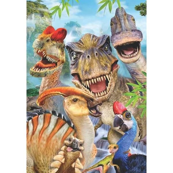 Dino Selfie - Anatoliskt pussel med 260 bitar