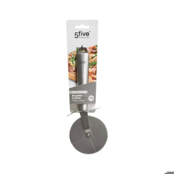 5five - "silver precision" pizzahjul i rostfritt stål