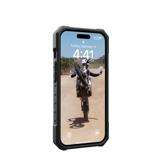 Coque - UAG - Pathfinder - iPhone 15 Plus - Svart - Förstärkt skydd - MagSafe