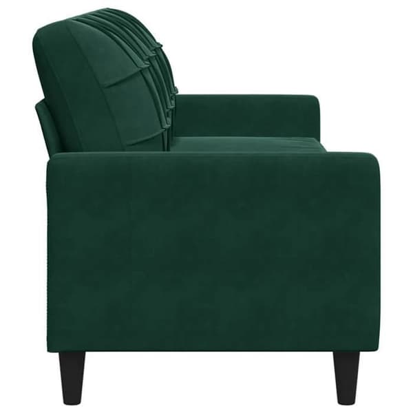 vidaXL 3-sitssoffa Mörkgrön 210 cm Sammet 4007646