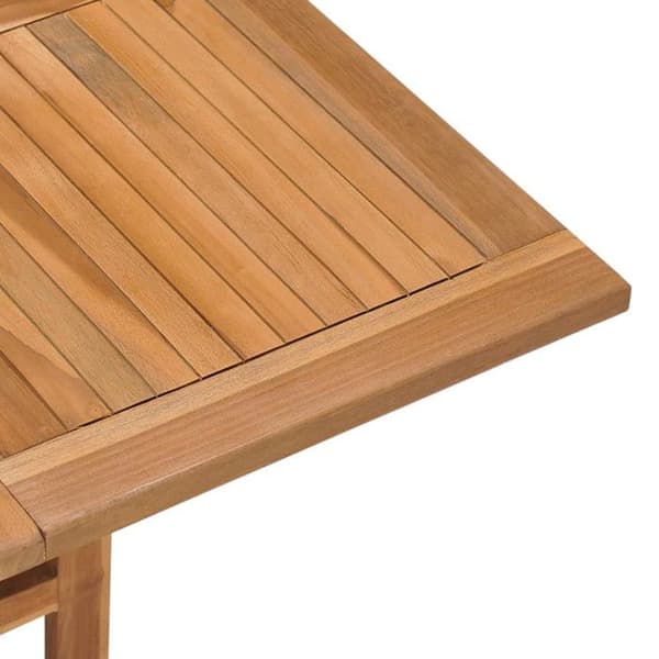 Hopfällbart trädgårdsmatbord - vidaXL - Massivt teak