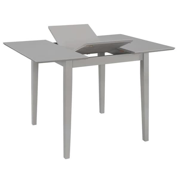 vidaXL utdragbart matbord grått (80-120) x 80 x 74 cm MDF