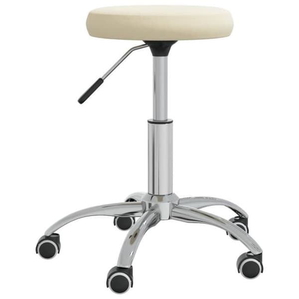 vidaXL Massagepall Sammet Creme