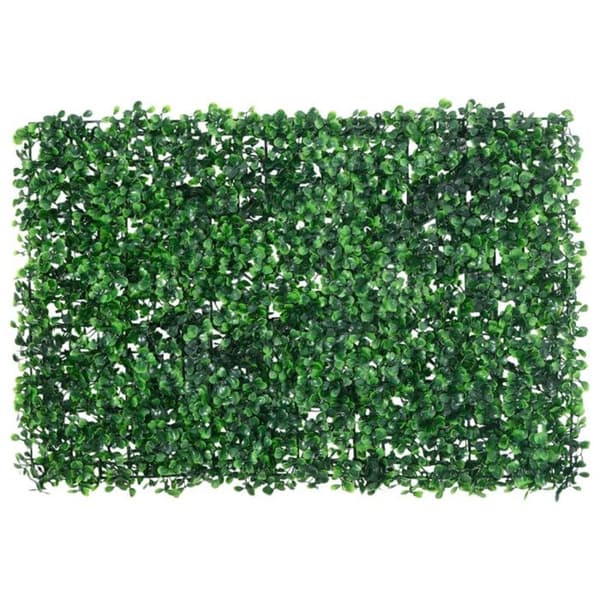 Artificial stängsel - 24 st - Grön - 40x60 cm - PE (polyeten)