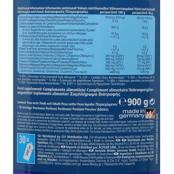 WEIDER Påse Iso Energy Orange 900g