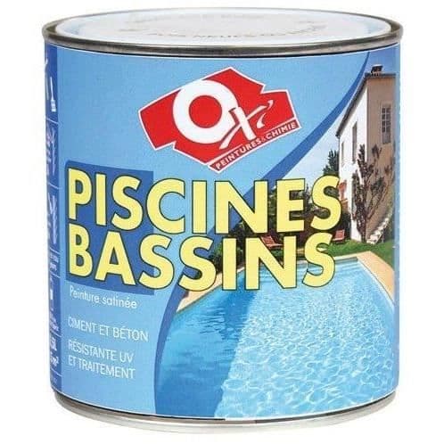 Pool paint - OXI - 0.5 L - Blå - Satin - Specifik - Hållbar