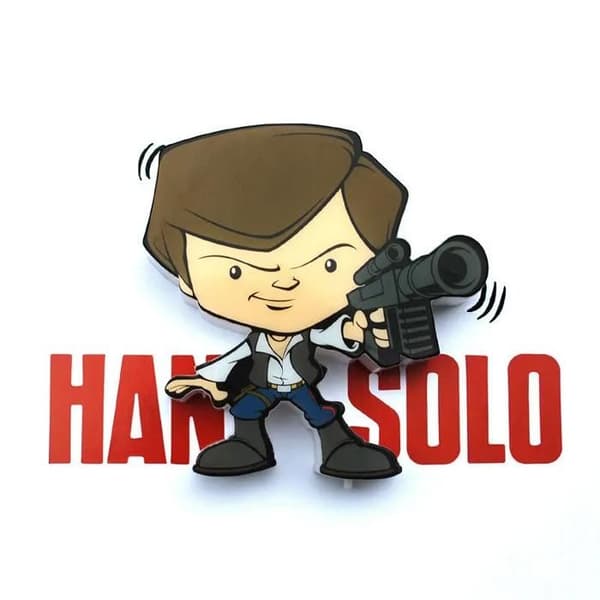 Mini lampa 3D Light FX Hans Solo 3D