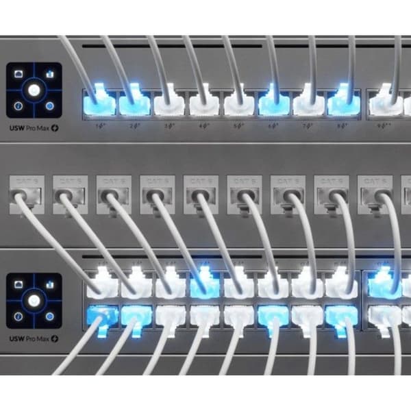 Ubiquiti Etherlighting Nätverkskabel UACC-Cable-Patch-EL-0.3W 0.3m Vit