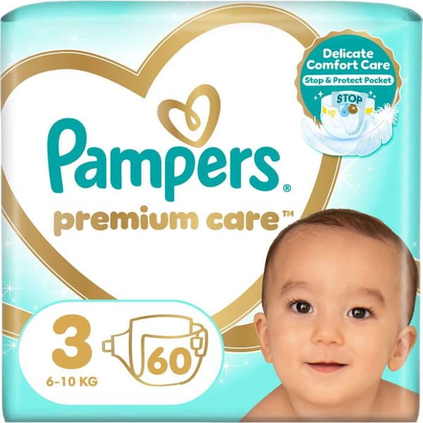 PAMPERS Premium Care stl. 3 (60 st)