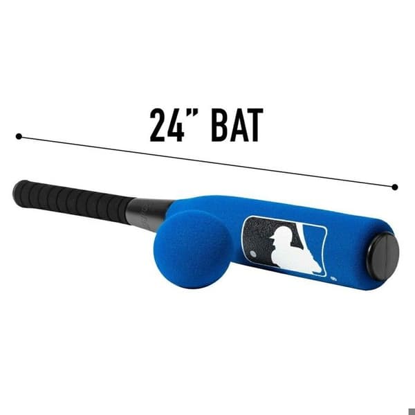 Överdimensionerad baseballbat och boll från Franklin MLB