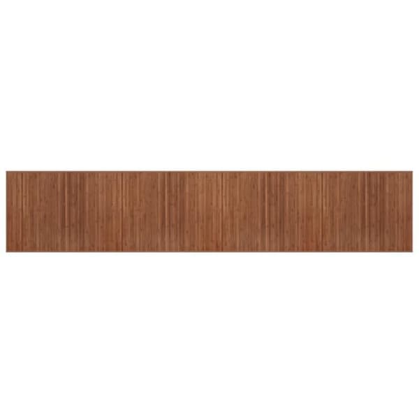 vidaXL Rektangulär matta brun 80x400 cm bambu, vardagsrumsmatta, köksmatta, rektangulär matta, sovrumsmatta 376920