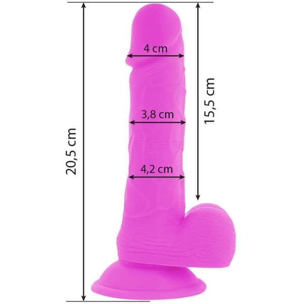 DIVERSIA DILDO VIBRANT FLEXIBLE 20,5 CM - VIOLETT