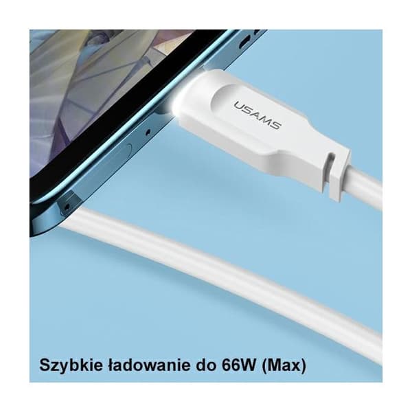 USB-C-kabel USAMS 1,2 m Snabbladdning Grön