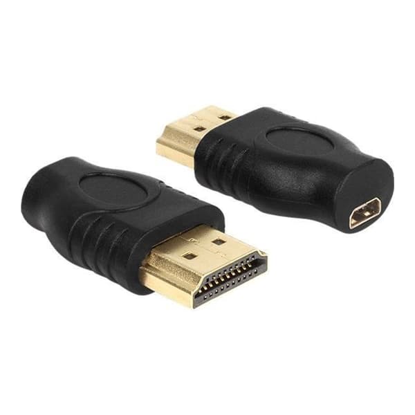 HDMI Adapter - DELOCK - 65507 - Hane till Micro HDMI D - Svart - 19 stift