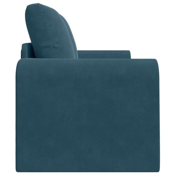 vidaXL Soffbädd Blå 148 x 71 x 83 cm Sammet 4106683
