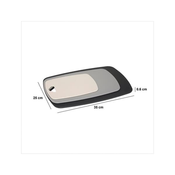3 plastskärbrädor 35x25cm - 5 five simply smart