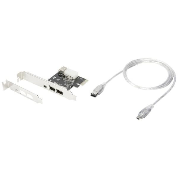 DIGITUS DS-30201-5 PCIe FireWire-adapter - 3 FireWire-portar