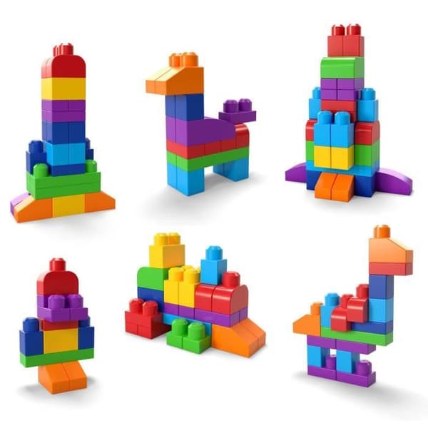 Mega Bloks - Classic Medium Bag 60 tegelstenar - Byggstenar - 12 månader och + DCH55