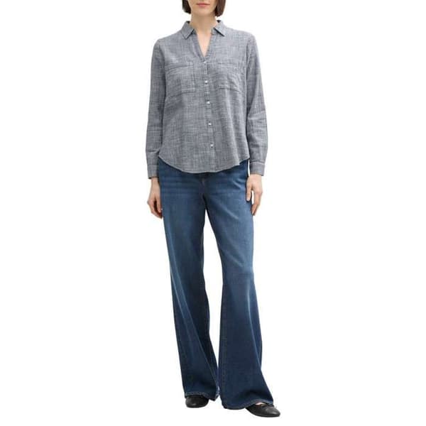 Blus i bomull regular fit