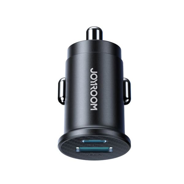 Mini bil laddare 15 W USB-A/USB-C - Svart