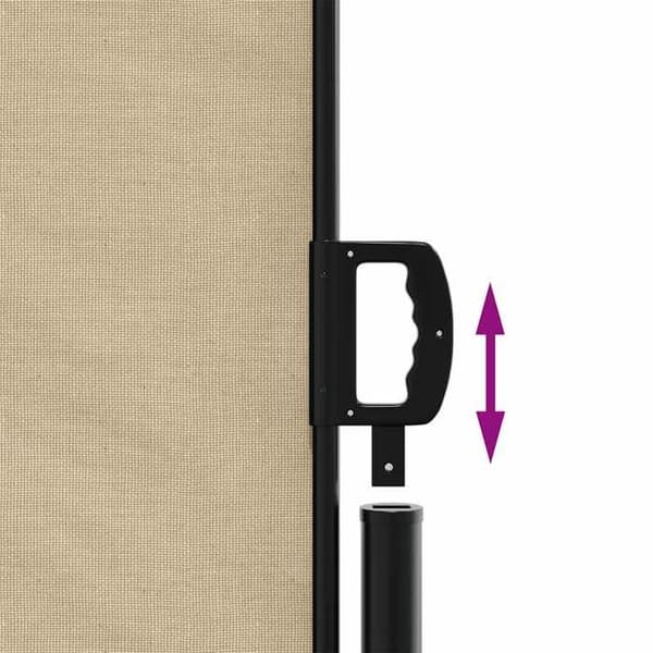 vidaXL Retractable sidokappa beige 180x300 cm 4004345