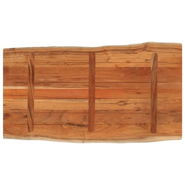 Desser bord 100x60x3,8cm rektangulär massivt akacia trä