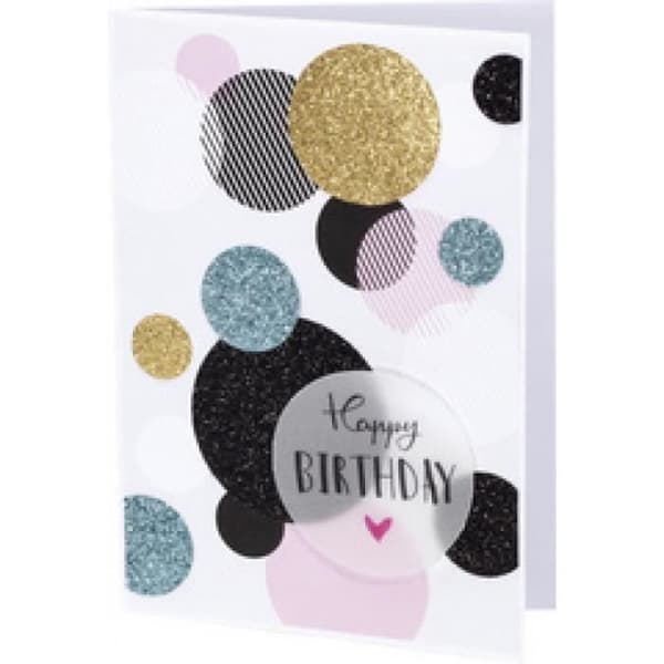 folia Kartongblock ... glitter "Basic", 170 x 245 mm 0,000000 Svart