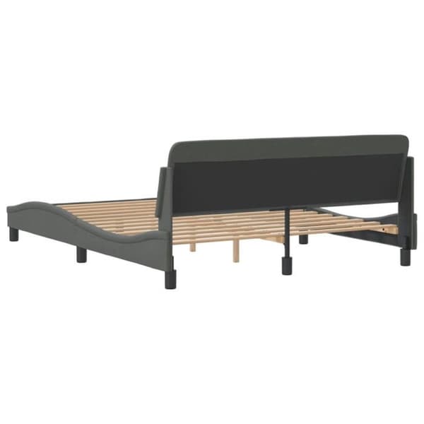 vidaXL Dover sängram mörkgrå 160x200 cm tyg 373206