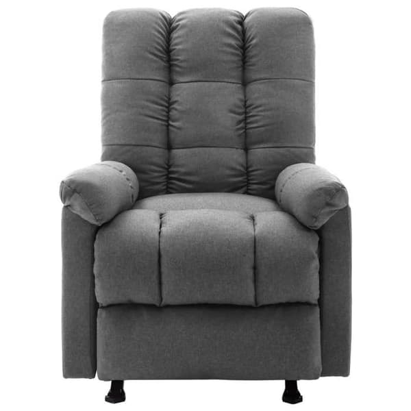 vidaXL Massagefåtölj Ljusgrå Tyg 321410