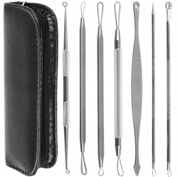 Blackhead Extractors - Set med 7 dubbelsidiga verktyg