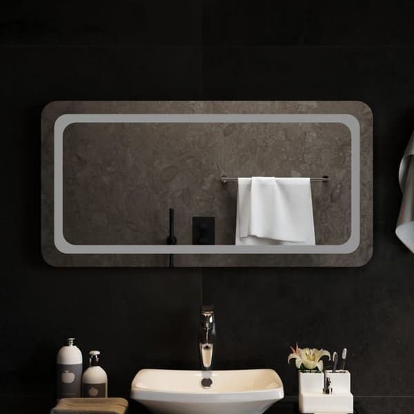 vidaXL LED badrumsspegel 100x50 cm 151792
