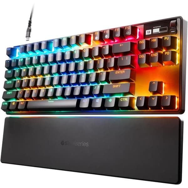 Clavier gaming - SteelSeries - Apex Pro TKL - Justerbar aktivering - OmniPoint 2.0 switchar - USB-C