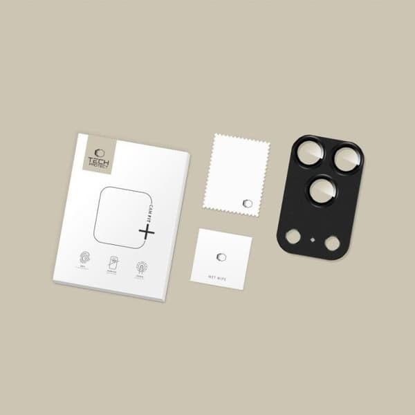 Mobilskal - iPhone 17 Pro - Svart bumper - Glas - Kameraskydd