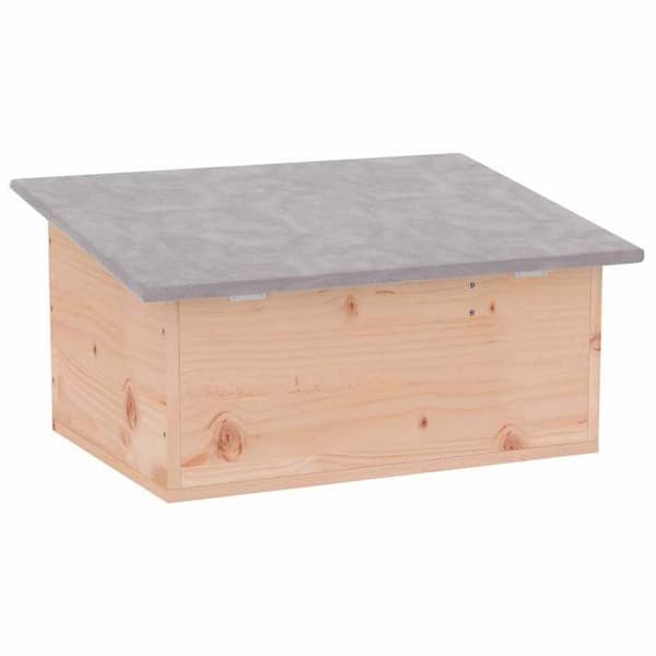 vidaXL Hedgehog Hut 45 x 33 x 2 2 cm Trä