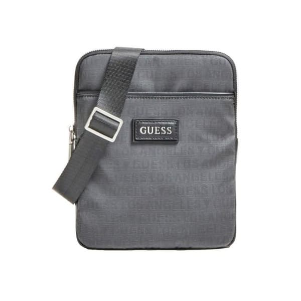 Pochette Guess Herr front original logotyp Grå Syntetisk