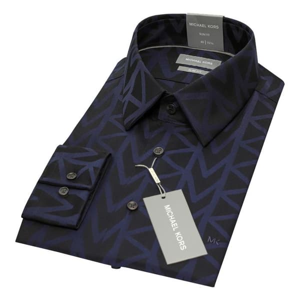 Skjorta Michael Kors Mk Jacquard Slim Fit