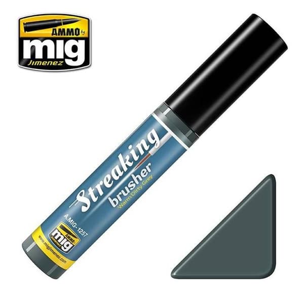 STRECKBRUSH VARM SMUTSIG GRÅ