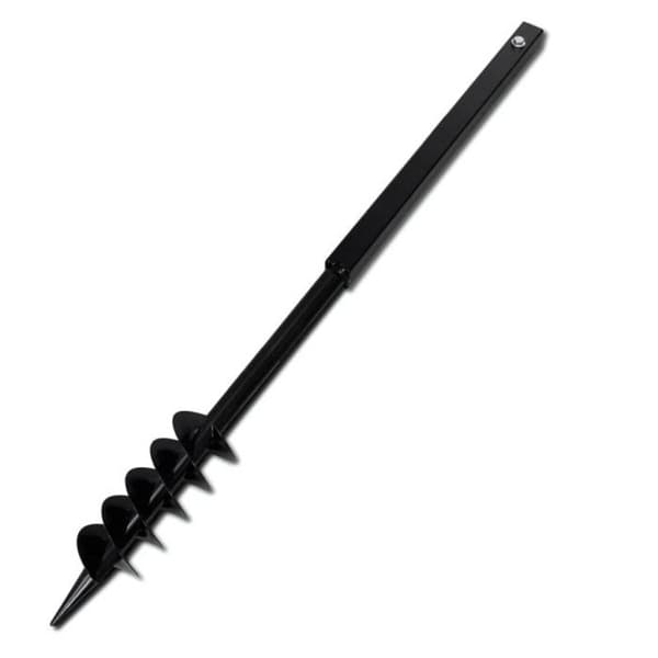 vidaXL Markskruv med Borrbit 80 mm Stål Svart