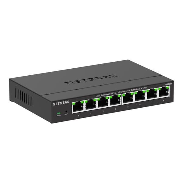 NETGEAR MS308E Switch Plus - 8-portars Ethernet multi-gigabit 1G/2,5G