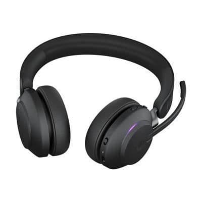 Mikroheadset - JABRA - Evolve2 65 MS Stereo - Bluetooth - USB-C - Över-örat - Svart