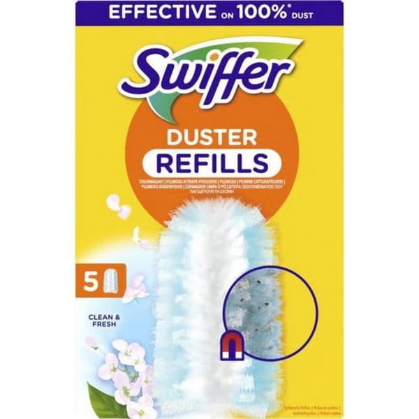 Swiffer påfyllningar för duster mopp, förpackning med 5 påfyllningar