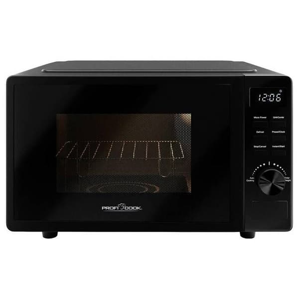 Profi Cook PC-MWG 1278 Mikrovågsugn svart 700 W timerfunktion, grillfunktion
