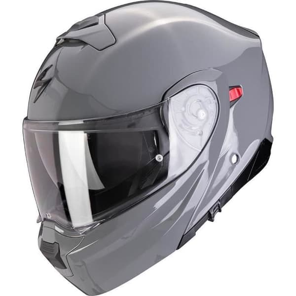 Scorpion Exo-930 Evo Solid ECE 22-05 modulär motorcykelhjälm - cementgrå - S