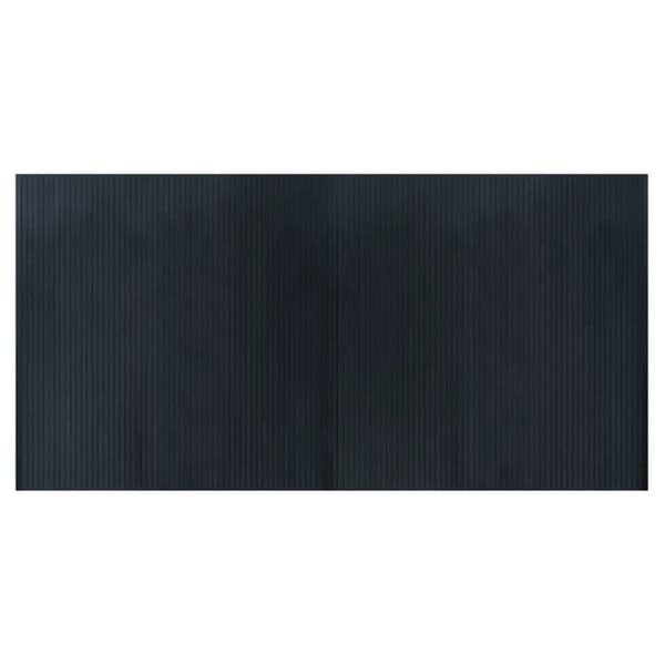 vidaXL Rektangulär matta grå 100x200 cm bambu, vardagsrumsmatta, rektangulär matta, modern matta, sovrumsmatta till 376808