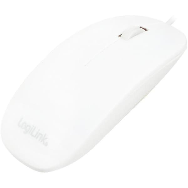 Mus - LOGILINK - ID0062 - Trådad - USB - 1000 DPI - Vit
