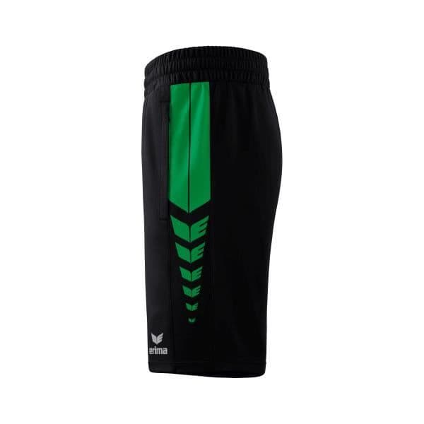 Erima Worker Six Wings shorts - svart/smaragd - S
